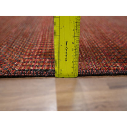 Modern and Contemporary Wool & Silk Hand Knotted Rug Red 2.0x3.0 -O076321