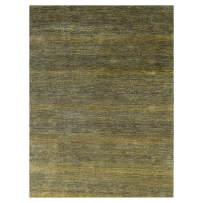 Modern and Contemporary Wool & Silk Hand Knotted Rug Brown 9.2x12.6 -O076323