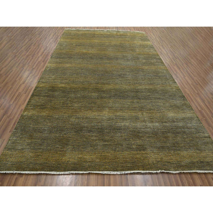 Modern and Contemporary Wool & Silk Hand Knotted Rug Brown 9.2x12.6 -O076323