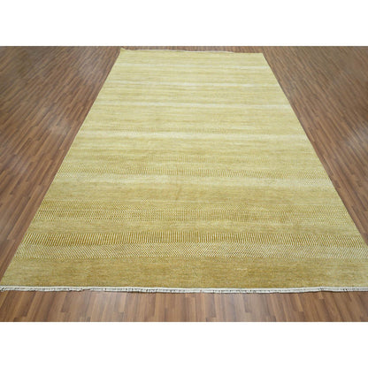 Modern and Contemporary Wool & Silk Hand Knotted Rug Brown 9.0x12.3 -O076327
