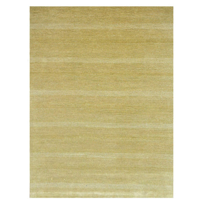 Modern and Contemporary Wool & Silk Hand Knotted Rug Brown 9.0x12.0 -O076329