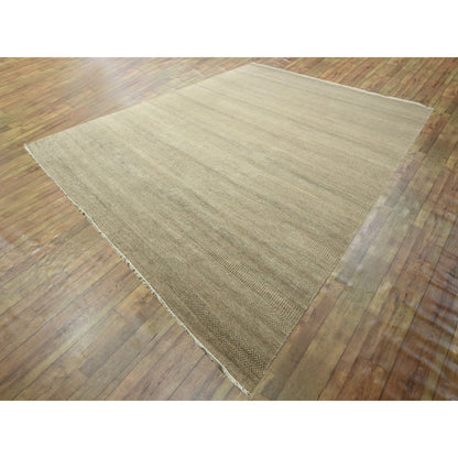 Modern and Contemporary Wool & Silk Hand Knotted Rug Brown 11.11x15.0 -O076330