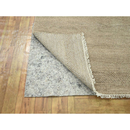 Modern and Contemporary Wool & Silk Hand Knotted Rug Brown 11.11x15.0 -O076330