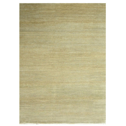 Modern and Contemporary Wool & Silk Hand Knotted Rug Brown 10.0x14.0 -O076332