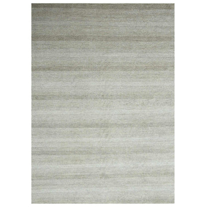 Modern and Contemporary Wool & Silk Hand Knotted Rug Brown 10.0x13.11 -O076333