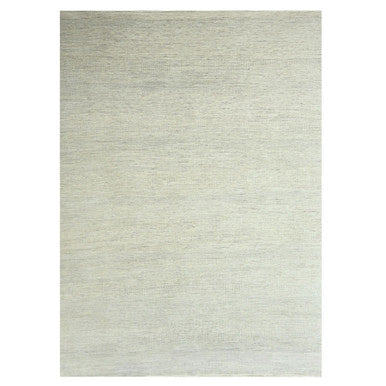 Modern and Contemporary Wool & Silk Hand Loomed Rug Ivory 10.0x14.0 -O076335