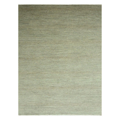 Modern and Contemporary Wool & Silk Hand Knotted Rug Green 9.0x12.2 -O076338