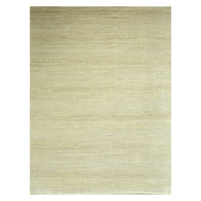Modern and Contemporary Wool & Silk Hand Knotted Rug Brown 9.1x12.3 -O076341