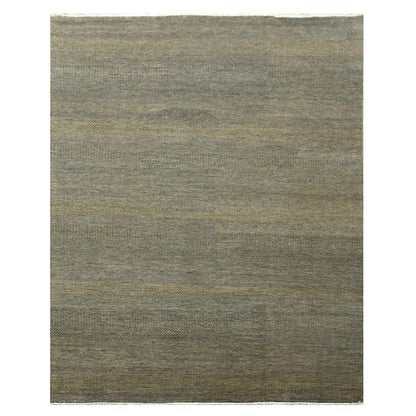Modern and Contemporary Wool & Silk Hand Knotted Rug Brown 7.10x10.0 -O076347