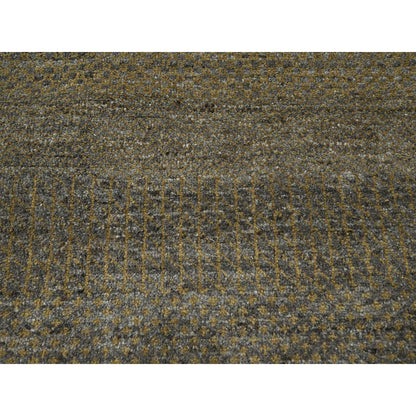 Modern and Contemporary Wool & Silk Hand Knotted Rug Brown 7.10x10.0 -O076347