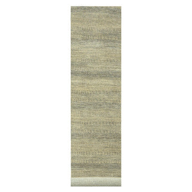 Modern and Contemporary Wool & Silk Hand Knotted Rug Brown 2.6x20.4 -O076348