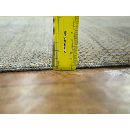 Modern and Contemporary Wool & Silk Hand Knotted Rug Brown 2.6x20.4 -O076348