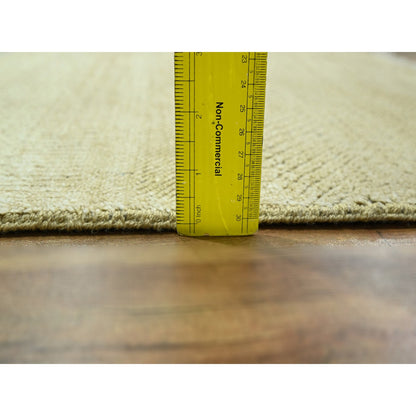 Modern and Contemporary Wool & Silk Hand Knotted Rug Brown 2.0x2.0 -O076353