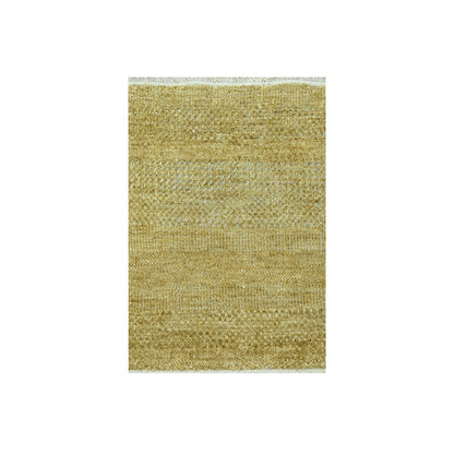 Modern and Contemporary Wool & Silk Hand Knotted Rug Brown 2.0x2.0 -O076354