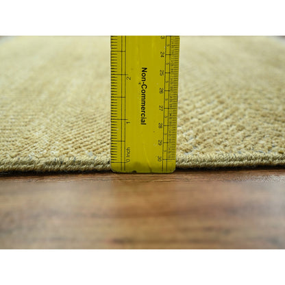 Modern and Contemporary Wool & Silk Hand Knotted Rug Brown 2.0x2.0 -O076354