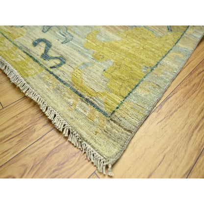 Oushak And Peshawar Wool Hand Knotted Rug Grey 9.1x12.1 -O076687