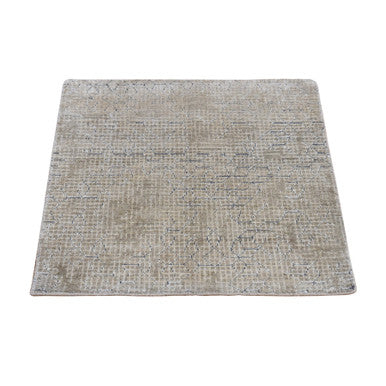 Modern and Contemporary Wool & Silk Hand Knotted Rug Beige No Border 2.0X2.3 -O078027