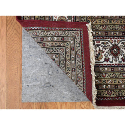Fine Oriental Wool Hand Knotted Rug Red White 10.0X16.0 -O078032