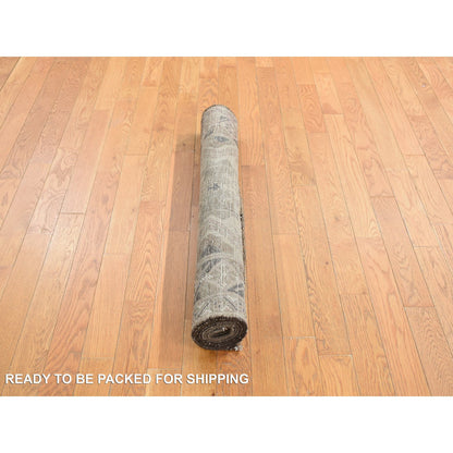 Tribal & Geometric Wool Hand Knotted Rug Brown Brown 3.2X6.1 -O078054