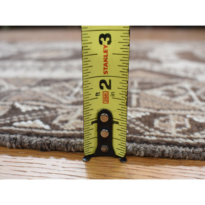 Tribal & Geometric Wool Hand Knotted Rug Brown Brown 3.2X6.1 -O078054