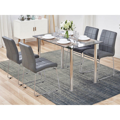 Modern and Contemporary Wool & Silk Hand Knotted Rug Grey No Border 8.0X10.4 -O078155