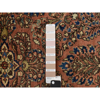 Antique Wool Hand Knotted Rug Red Red 2.6X4.10 -O078196