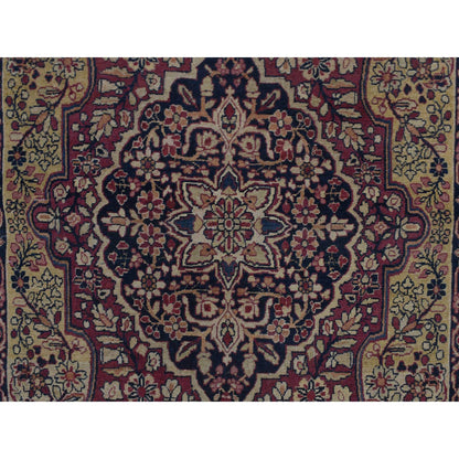 Antique Wool Hand Knotted Rug Beige Beige 4.4X6.0 -O078197