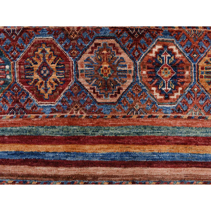 Kazak Wool Hand Knotted Rug Red No Border 2.9X9.0 -O078211