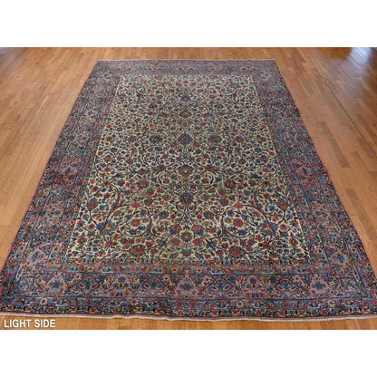 Persian Wool Hand Knotted Rug Yellow Terracotta Orange 8.9X11.5 -O078228