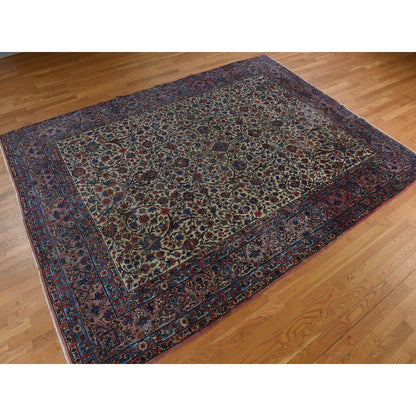 Persian Wool Hand Knotted Rug Yellow Terracotta Orange 8.9X11.5 -O078228