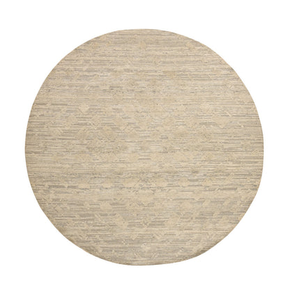 Modern and Contemporary Wool Hand Knotted Rug Grey No Border 8.1X8.1 -O078237