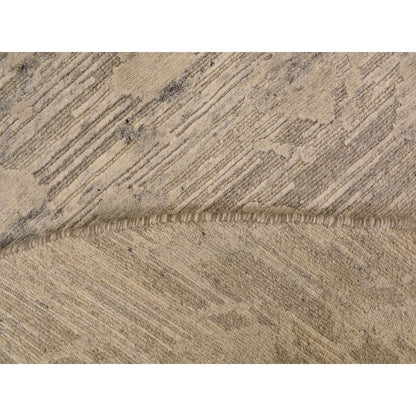 Modern and Contemporary Wool Hand Knotted Rug Grey No Border 8.1X8.1 -O078237