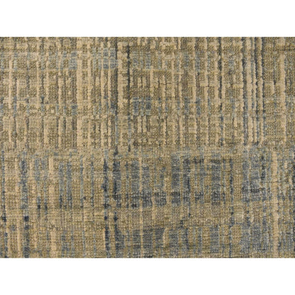 Modern and Contemporary Wool & Silk Hand Knotted Rug Green 2.0X3.0  -O078253