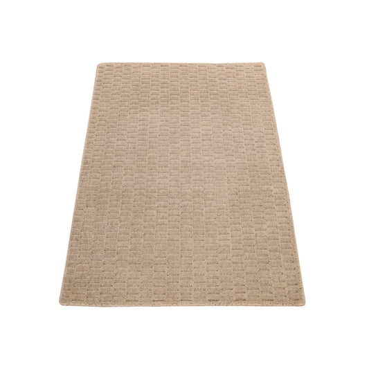 Modern and Contemporary Wool Hand Loomed Rug Brown No Border 2.0X3.0 -O078254