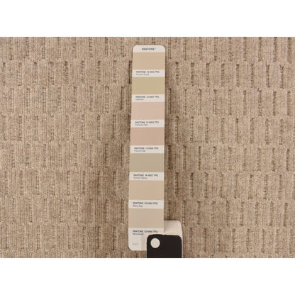 Modern and Contemporary Wool Hand Loomed Rug Brown No Border 2.0X3.0 -O078254