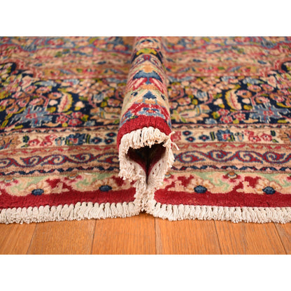 Persian Wool Hand Knotted Rug Red Blue 11.4X16.2 -O078257