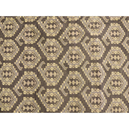 Oushak And Peshawar Wool Hand Knotted Rug Grey No Border 11.8X15.0 -O078262