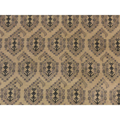 Oushak And Peshawar Wool Hand Knotted Rug Ivory No Border 11.8X14.9 -O078264