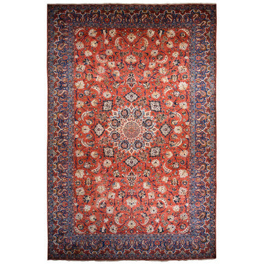 Persian Wool Hand Knotted Rug Red Red 13.10X21.10 -O078270