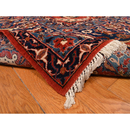 Persian Wool Hand Knotted Rug Red Red 13.10X21.10 -O078270