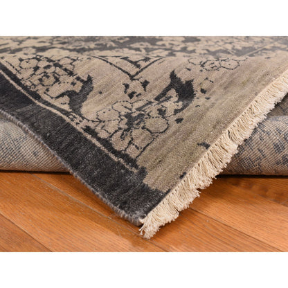 Transitional Wool & Silk Hand Knotted Rug Brown Brown 9.1X12.0 -O078288