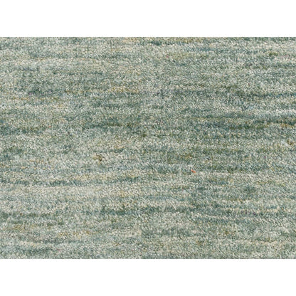 Modern and Contemporary Sari Silk Hand Knotted Rug Green No Border 2.0X3.0 -O078292