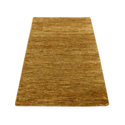 Modern and Contemporary Sari Silk Hand Knotted Rug Brown No Border 2.0X3.1 -O078298