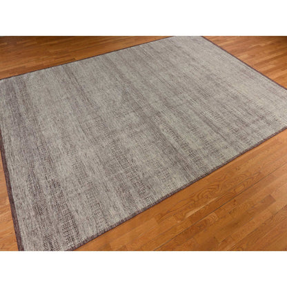 Modern and Contemporary Wool Hand Knotted Rug Red 10.0X14.0  -O078331