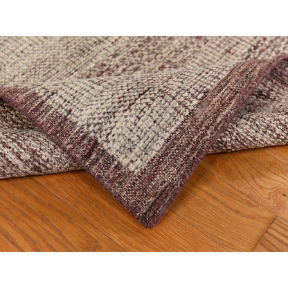 Modern and Contemporary Wool Hand Knotted Rug Red 10.0X14.0  -O078331