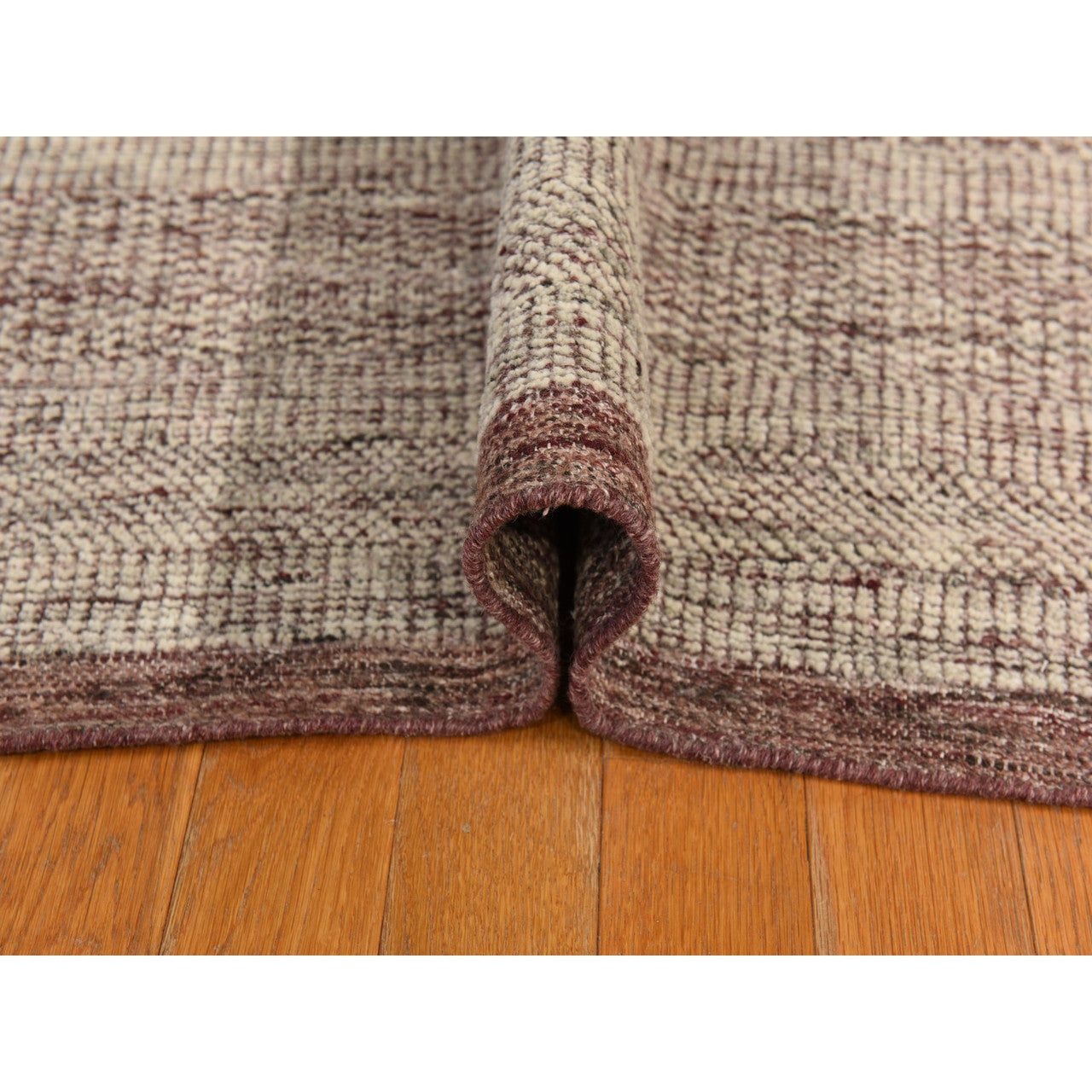 Modern and Contemporary Wool Hand Knotted Rug Red 10.0X14.0  -O078331