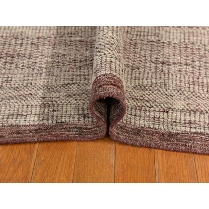 Modern and Contemporary Wool Hand Knotted Rug Red 10.0X14.0  -O078331