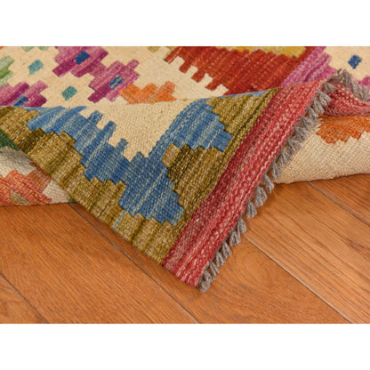 Flateweave Wool Hand Loomed Rug Red 8.6X11.0  -O078344