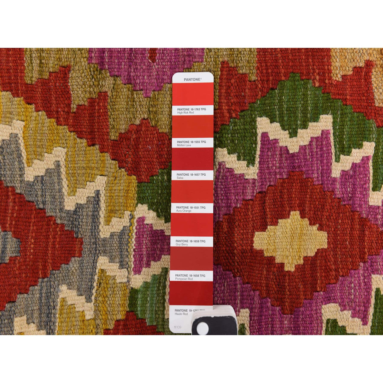 Flateweave Wool Hand Loomed Rug Red 8.6X11.0  -O078344