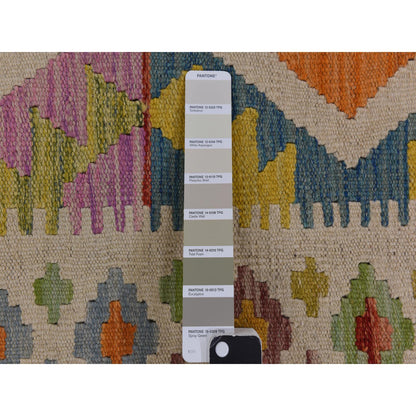 Flateweave Wool Hand Loomed Rug Ivory 8.4X10.10  -O078346